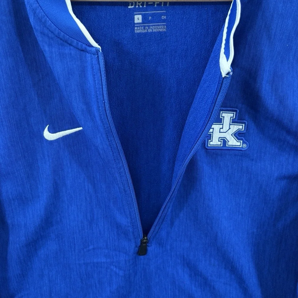 Kentucky Wildcats 1/4 Zip Pullover Mens S Dri-Fit Performance Blade Collar UK